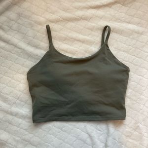 Olive Green Sports Bra